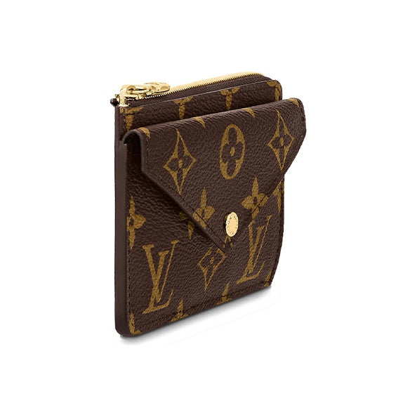 LOUIS VUITTON Recto Verso Monogram Coated Canvas Mini Coin and Card Holder in Brown - M69431