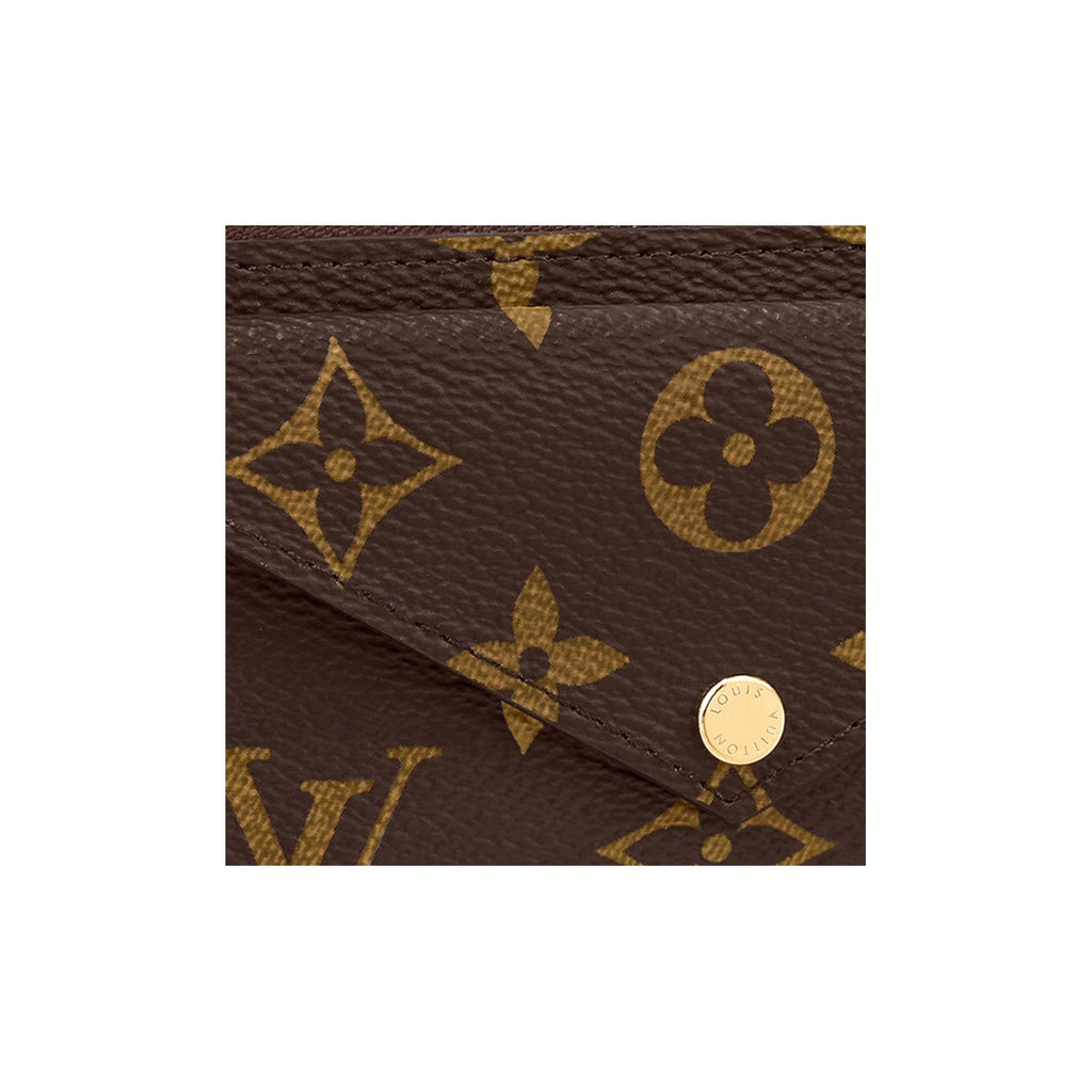 LOUIS VUITTON Recto Verso Monogram Coated Canvas Mini Coin and Card Holder in Brown - M69431