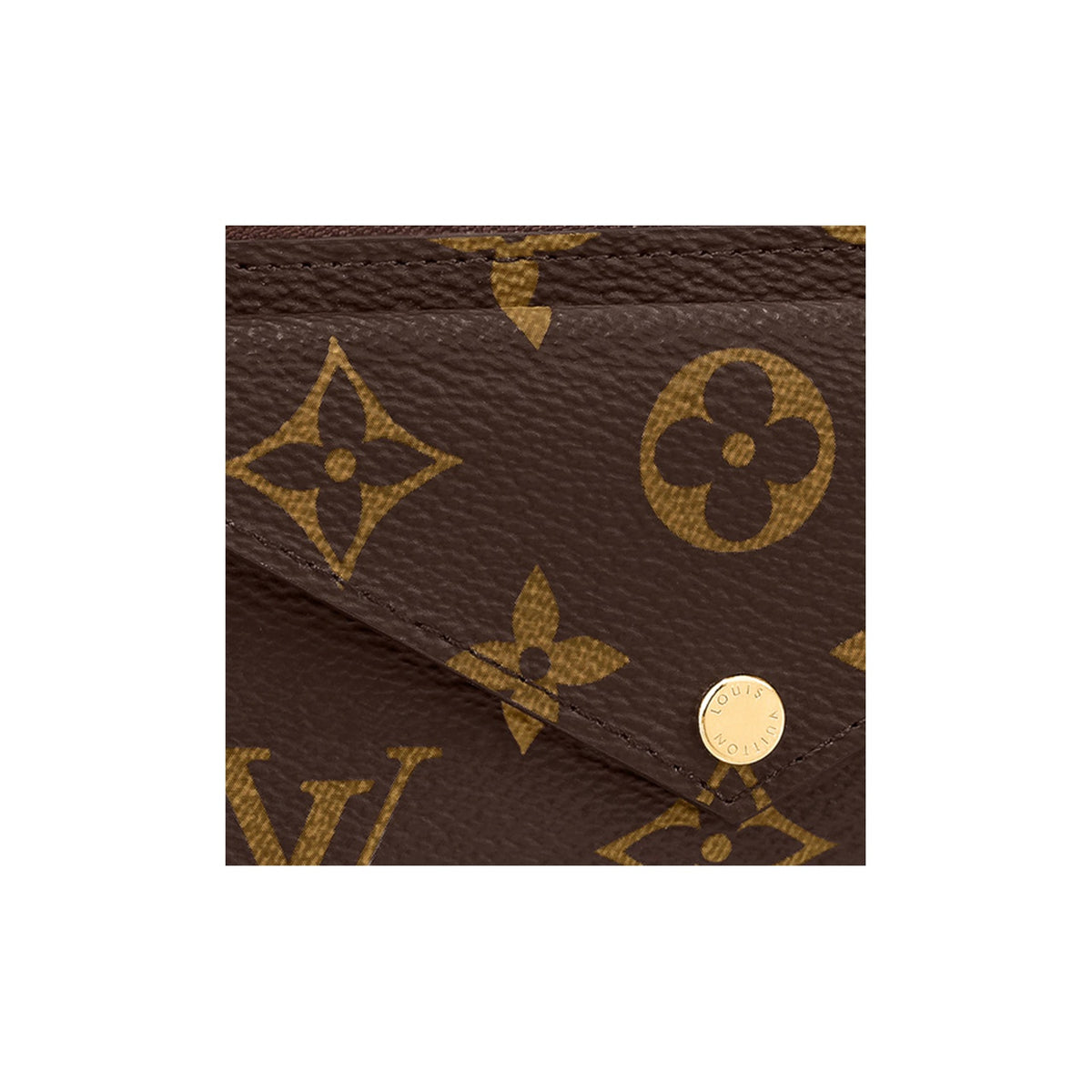 LOUIS VUITTON Recto Verso Monogram Coated Canvas Mini Coin and Card Holder in Brown - M69431