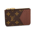 LOUIS VUITTON Romy Monogram Canvas Zip Coin and Card Holder in Brown - M81880