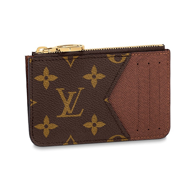 LOUIS VUITTON Romy Monogram Canvas Zip Coin and Card Holder in Brown - M81880
