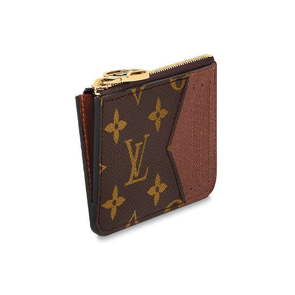 LOUIS VUITTON Romy Monogram Canvas Zip Coin and Card Holder in Brown - M81880
