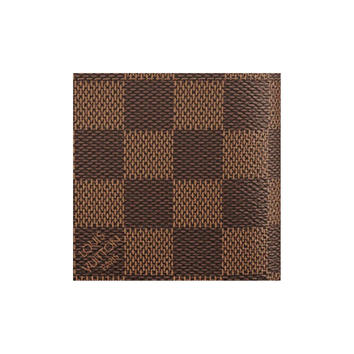 LOUIS VUITTON Multiple Checkered Canvas and Leather Compact Bifold Wallet in Brown - N60895
