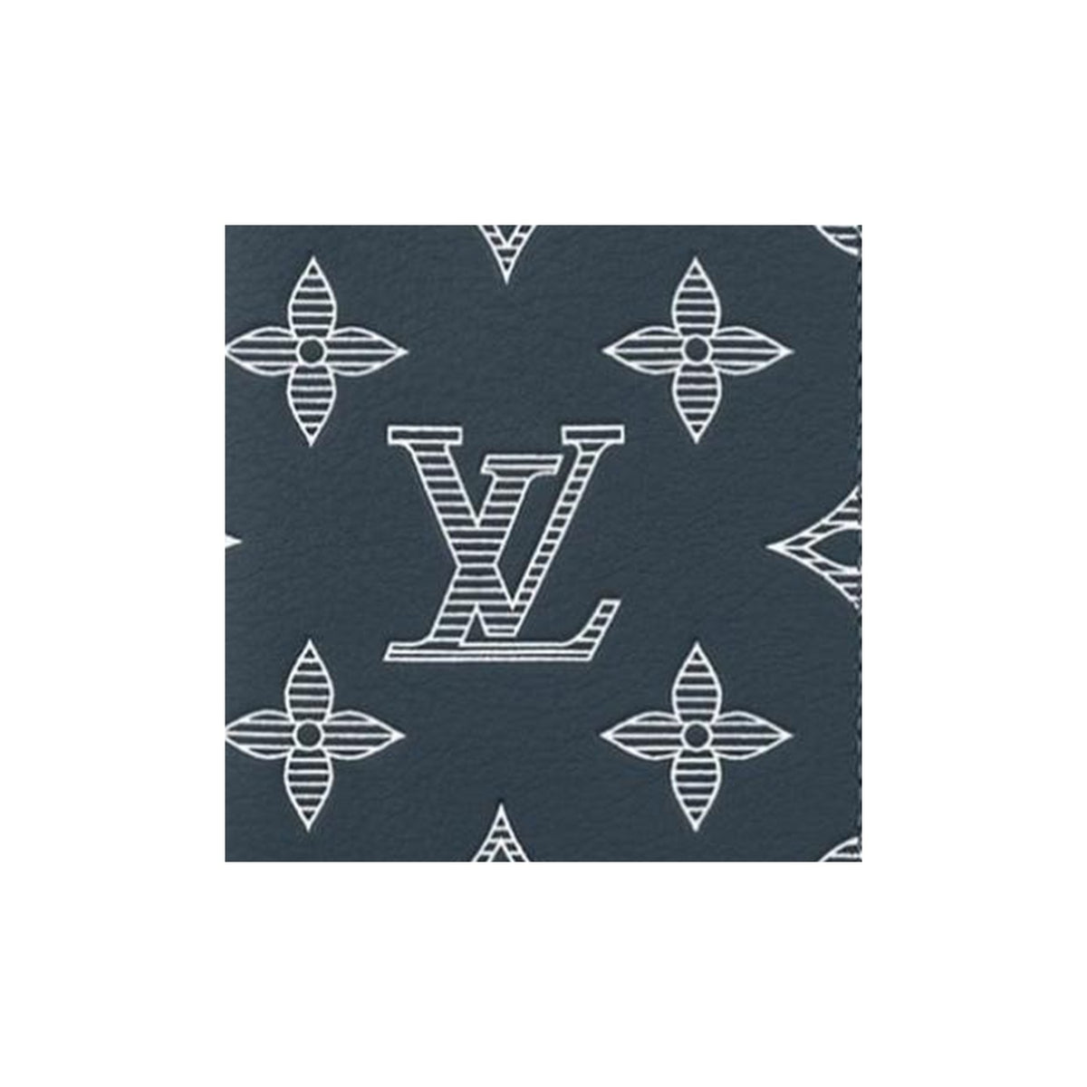 LOUIS VUITTON Pocket Organizer Letter Logo Leather Flap Wallet in Dark Blue - M83378