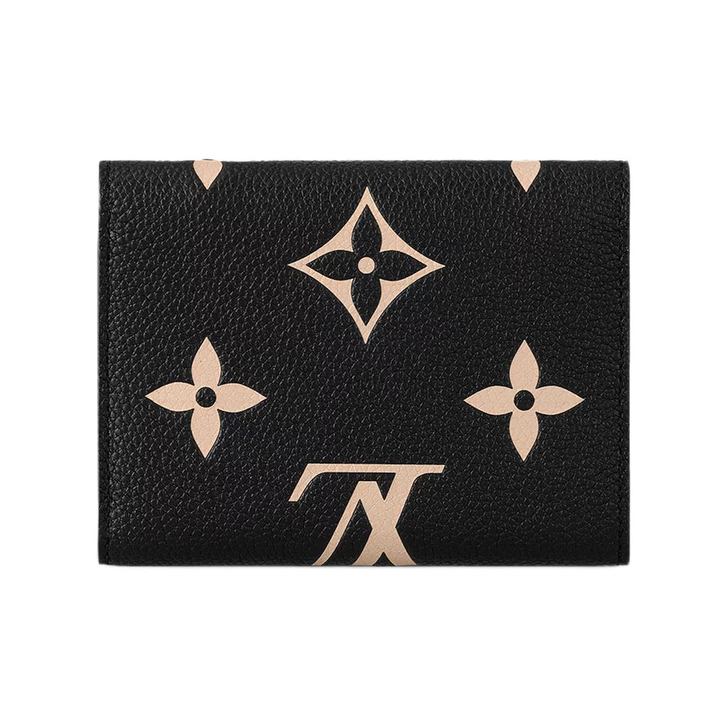 LOUIS VUITTON Victorine Monogram Empreinte Cowhide Leather Compact Folding Wallet in Black - M80968
