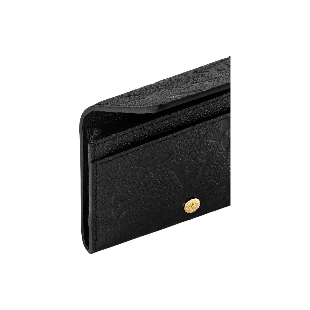 LOUIS VUITTON Monogram Cowhide Leather Business Card Holder in Black - M58456