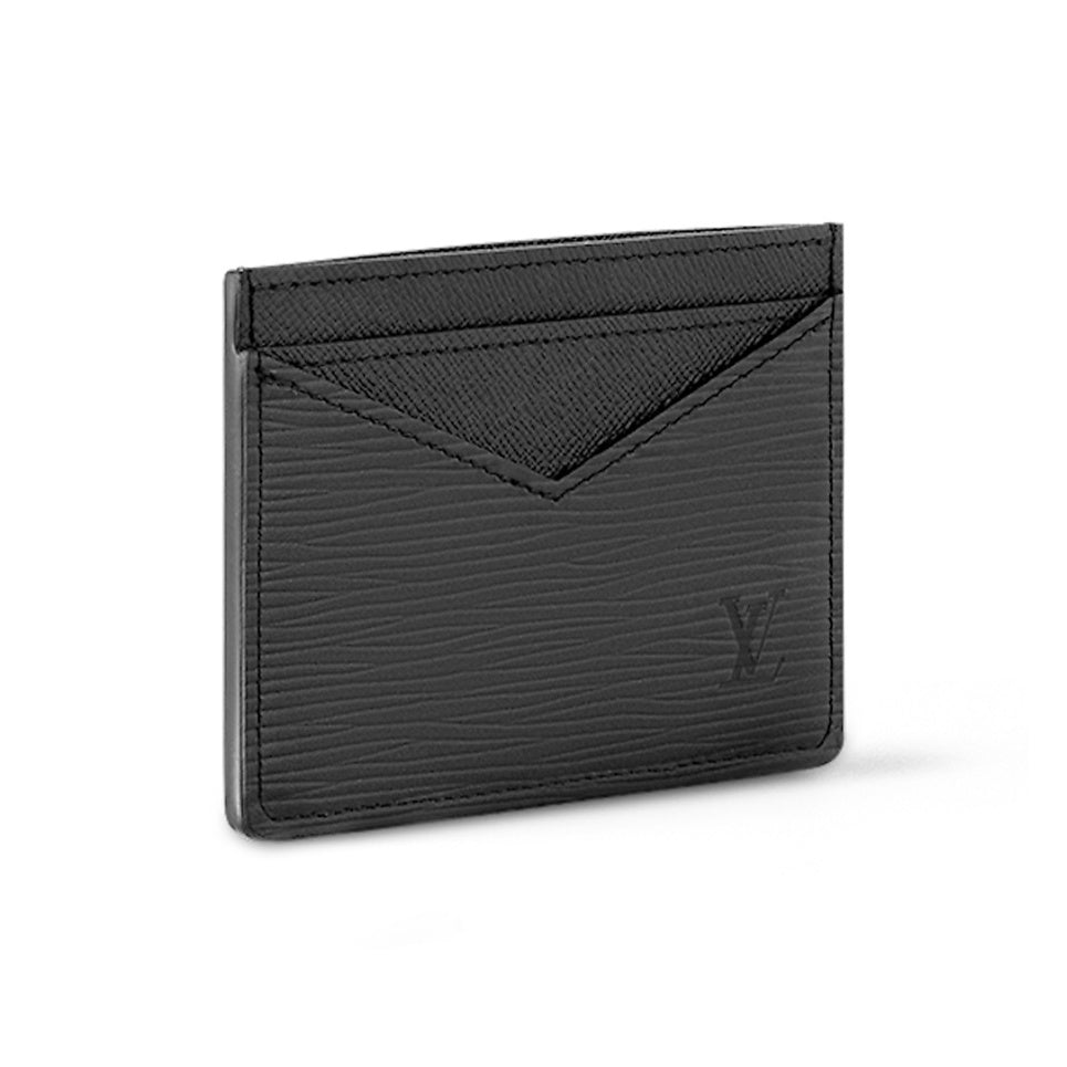 LOUIS VUITTON Neo Epi Leather Card Holder in Black - M67210