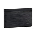LOUIS VUITTON Solid Color Leather Card Holder in Black - M63512