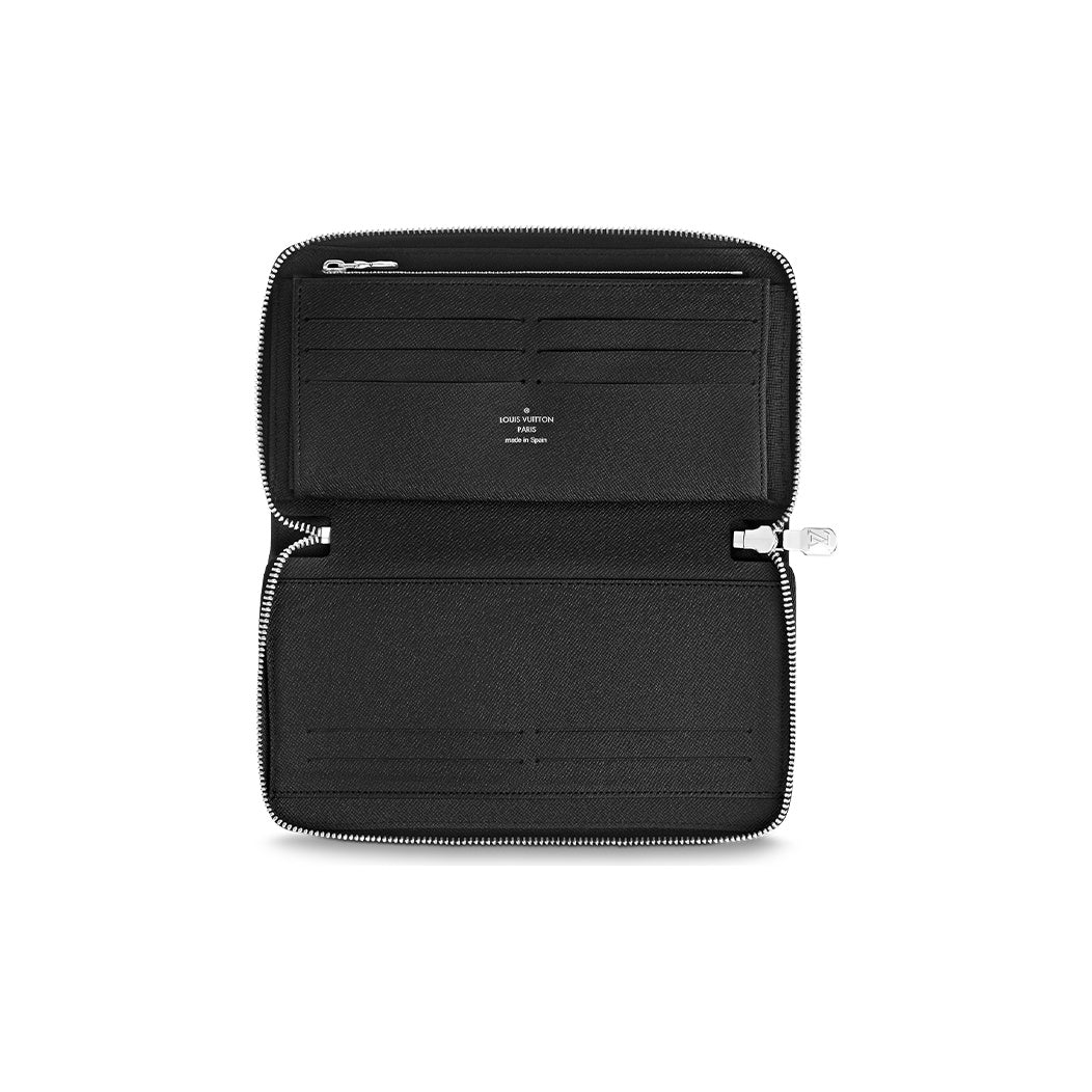 LOUIS VUITTON Zippy Leather Zip Wallet in Black - M30056