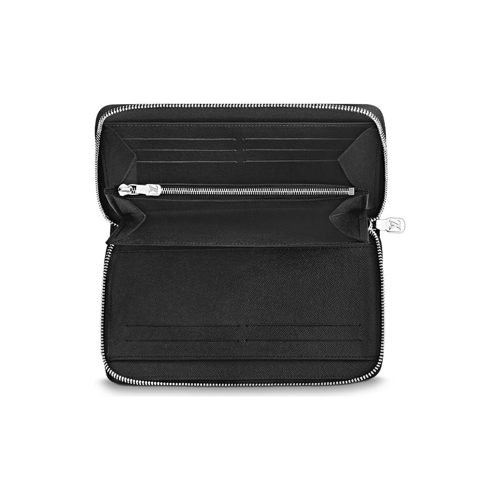 LOUIS VUITTON Zippy Leather Zip Wallet in Black - M30056
