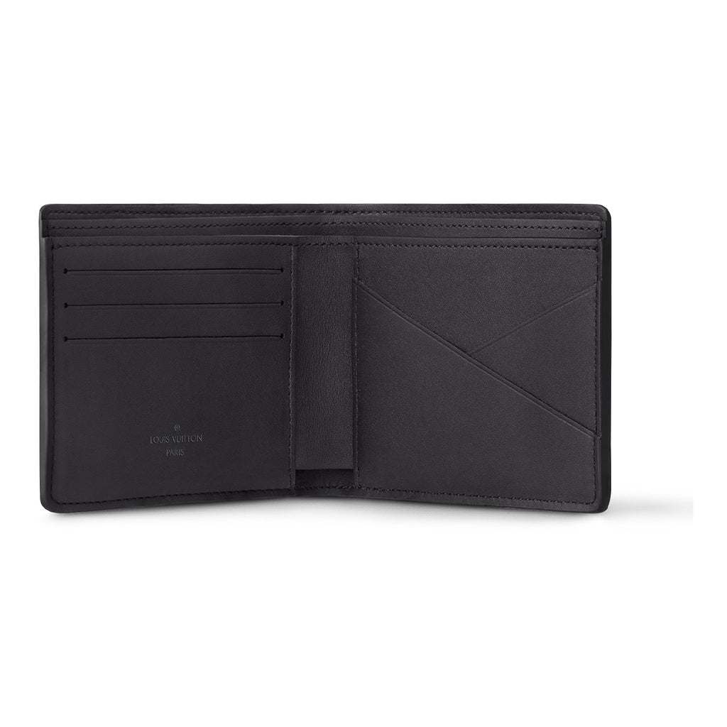 LOUIS VUITTON Multiple Damier Infini Leather Compact Folding Wallet in Black - N63124