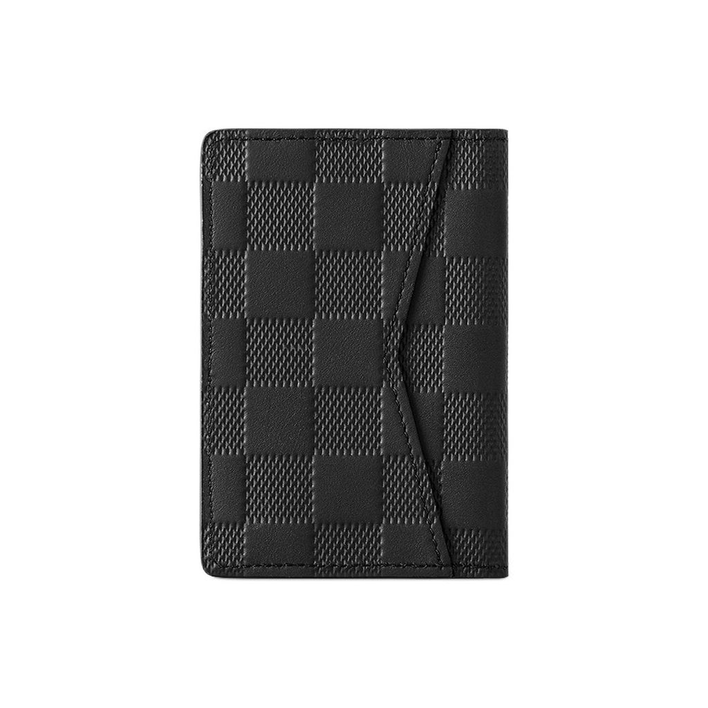 LOUIS VUITTON Infini Leather Wallet and Card Holder in Black - N63197