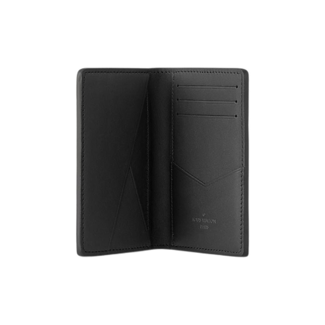 LOUIS VUITTON Infini Leather Wallet and Card Holder in Black - N63197