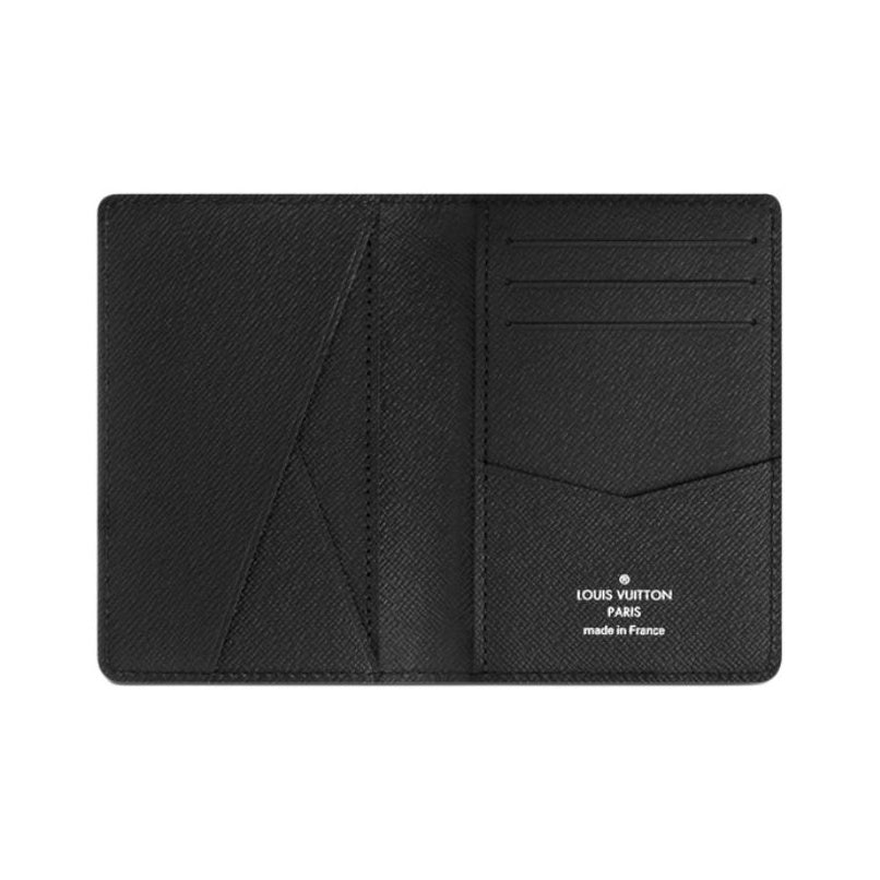 LOUIS VUITTON Epi Cowhide Leather Pocket Wallet and Card Holder in Black - M60642