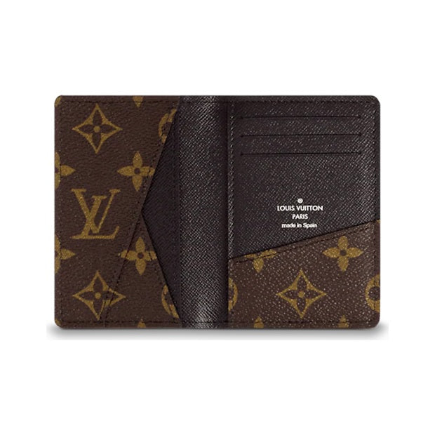 LOUIS VUITTON Monogram Patchwork Canvas Compact Wallet in Brown - M60111