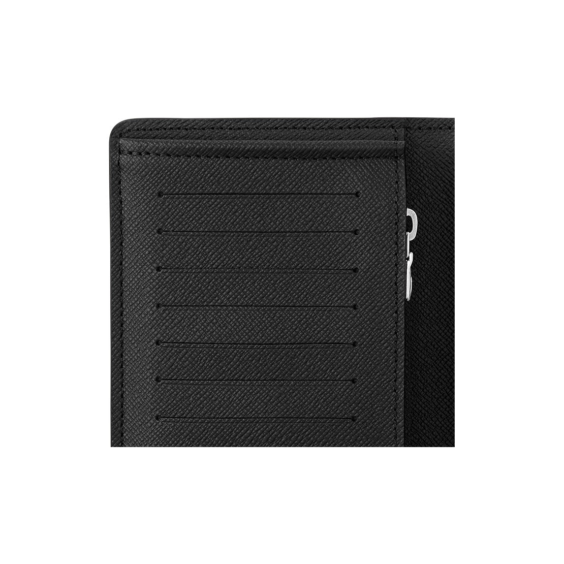 LOUIS VUITTON Brazza Checkered Cowhide Leather Long Wallet in Black - N62665