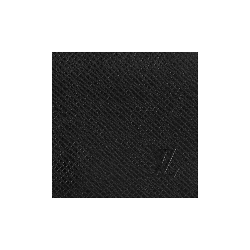 LOUIS VUITTON Envelope Business Card Holder in Black Taiga and Epi Leather - M64595