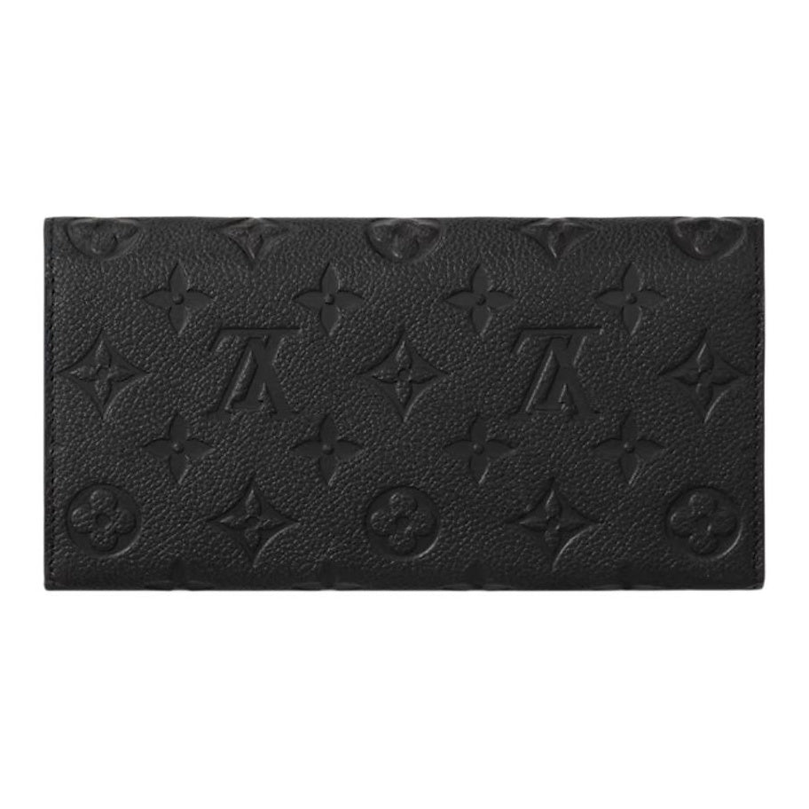 LOUIS VUITTON Emilie Calfskin Folding Wallet in Black - M62369