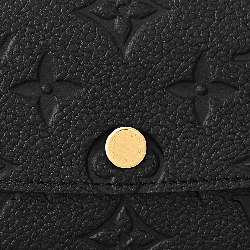 LOUIS VUITTON Emilie Calfskin Folding Wallet in Black - M62369