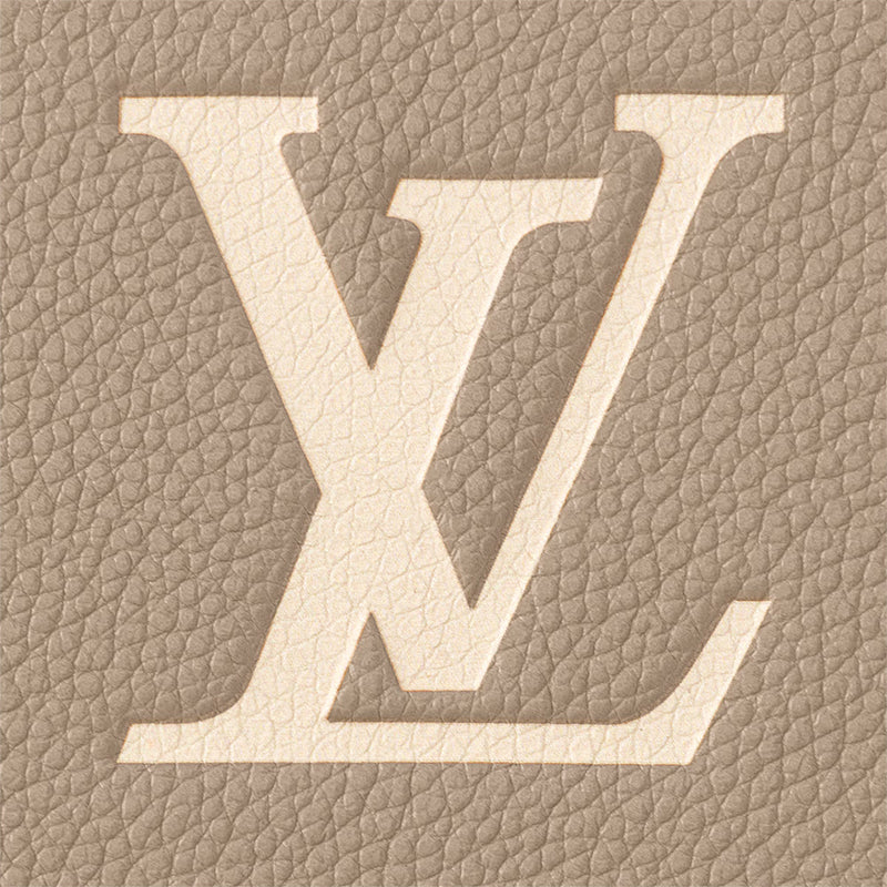 LOUIS VUITTON Zippy Monogram Empreinte Cowhide Leather Zip Wallet in Off-White - M69794
