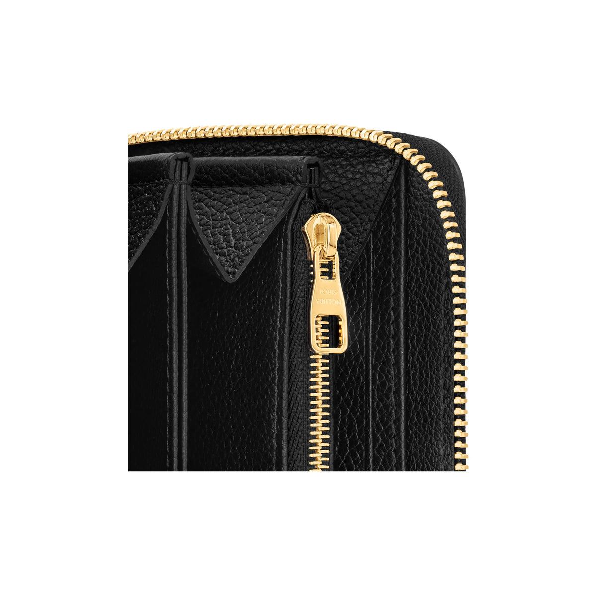 LOUIS VUITTON Zippy Monogram Empreinte Cowhide Leather Zip Wallet in Black and Beige - M80481