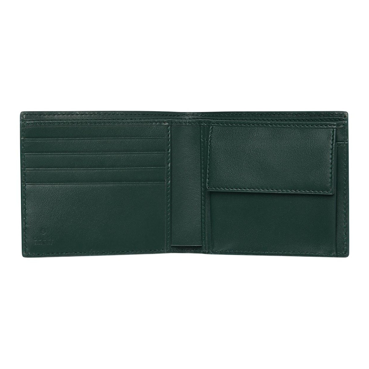GUCCI Ceramic-Effect GG Print Leather Wallet in Dark Blue - 768243