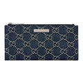 GUCCI Generation Logo-Print Denim Wallet in Dark Blue - 875805