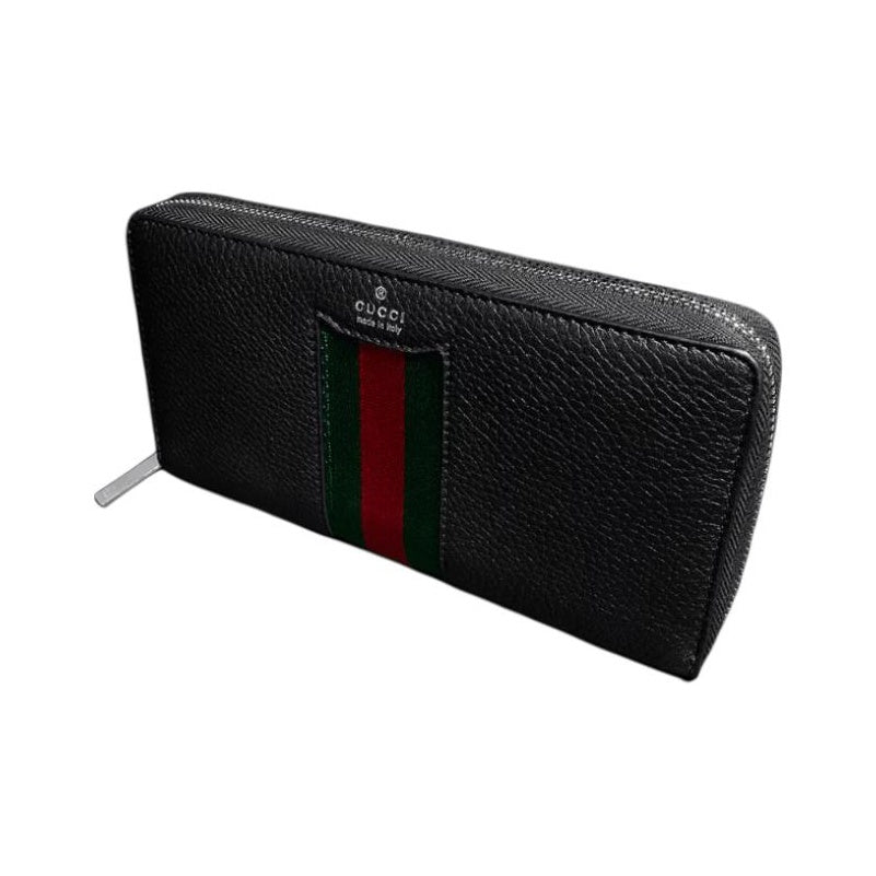 GUCCI Primavera Men's Leather Zip Wallet in Black - A00770