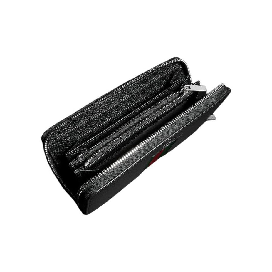 GUCCI Primavera Men's Leather Zip Wallet in Black - A00770