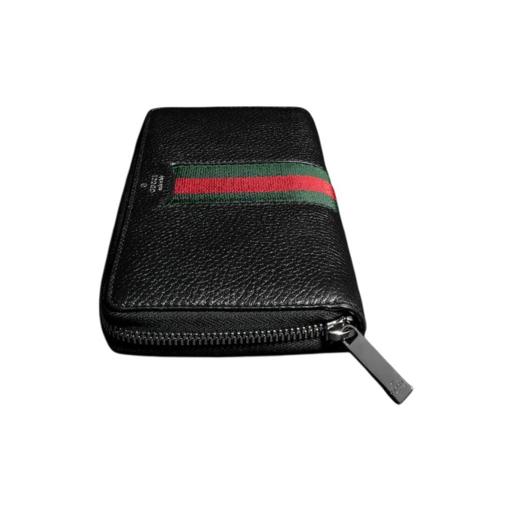 GUCCI Primavera Men's Leather Zip Wallet in Black - A00770