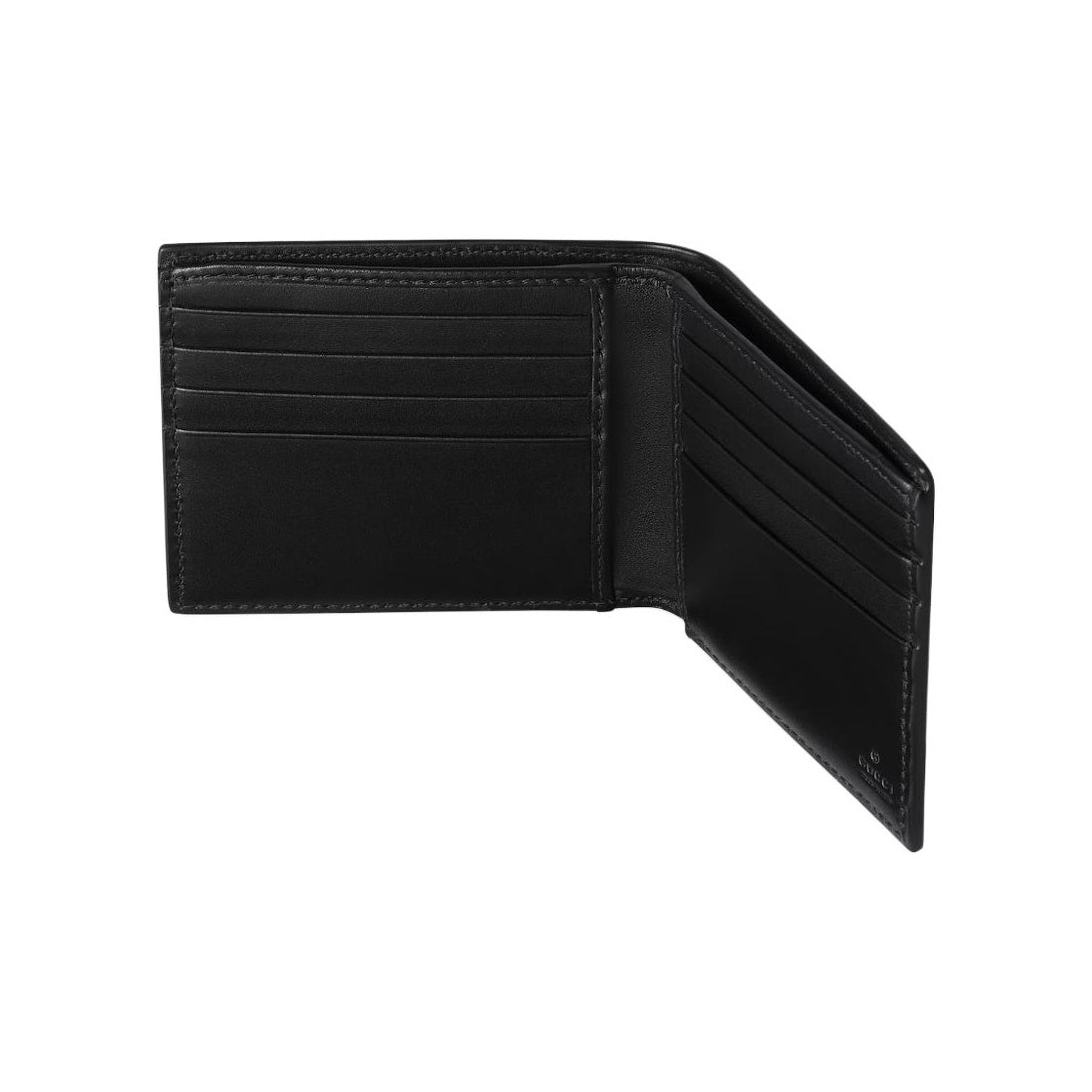 GUCCI GG Emblem Men's GG Embossed Cowhide Leather Bifold Wallet in Black - 850175