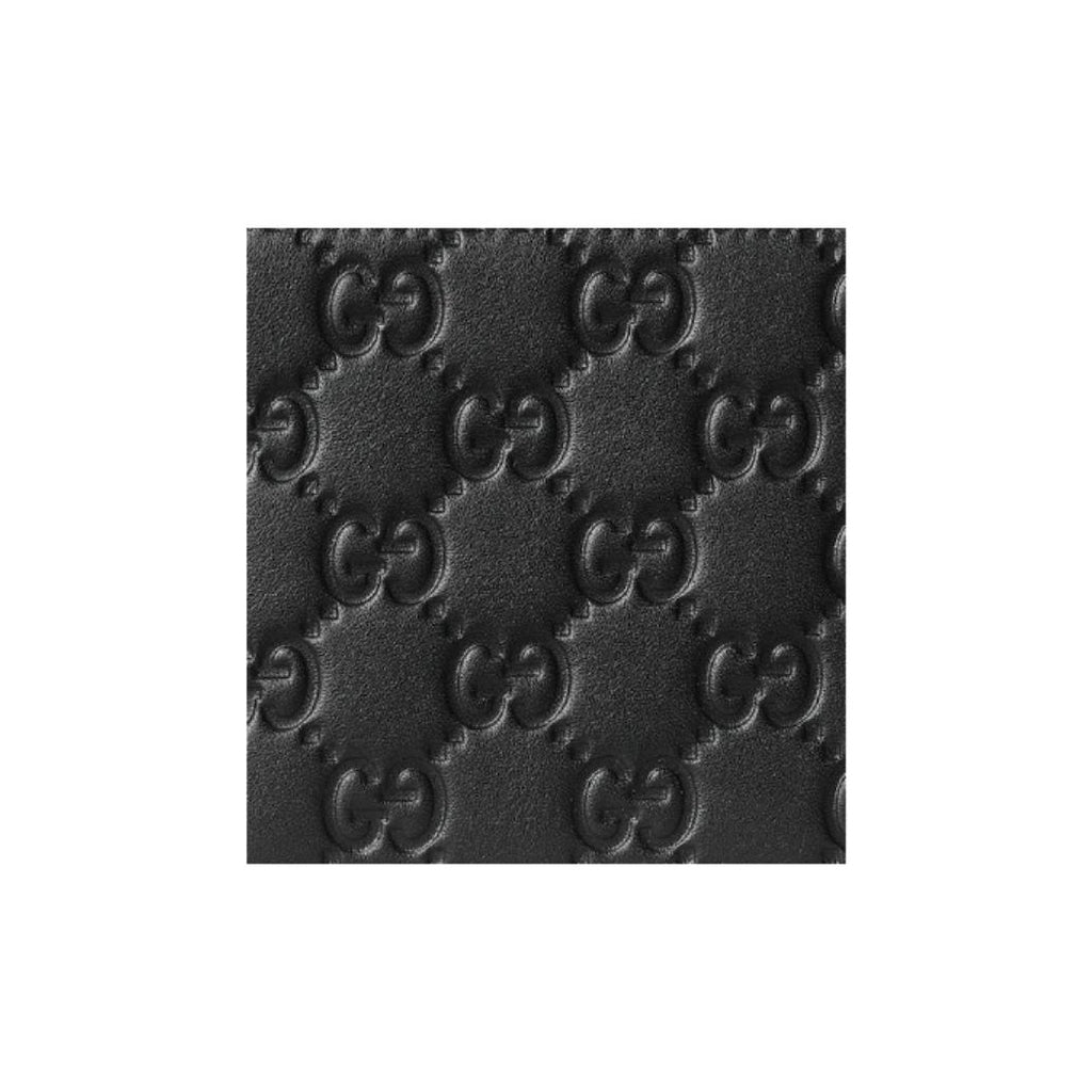 GUCCI GG Emblem Men's GG Embossed Cowhide Leather Bifold Wallet in Black - 850175