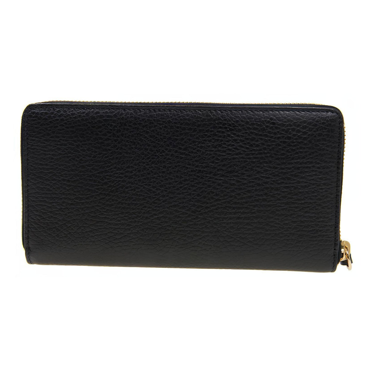 GUCCI GG Marmont Women's Leather Long Zip Wallet in Black - 456117
