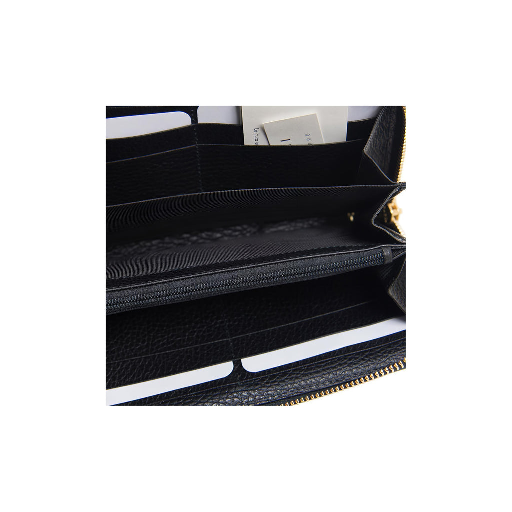 GUCCI GG Marmont Women's Leather Long Zip Wallet in Black - 456117