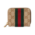 GUCCI GG Ziparound Men's GG Canvas Wallet in Dark Brown - 867349