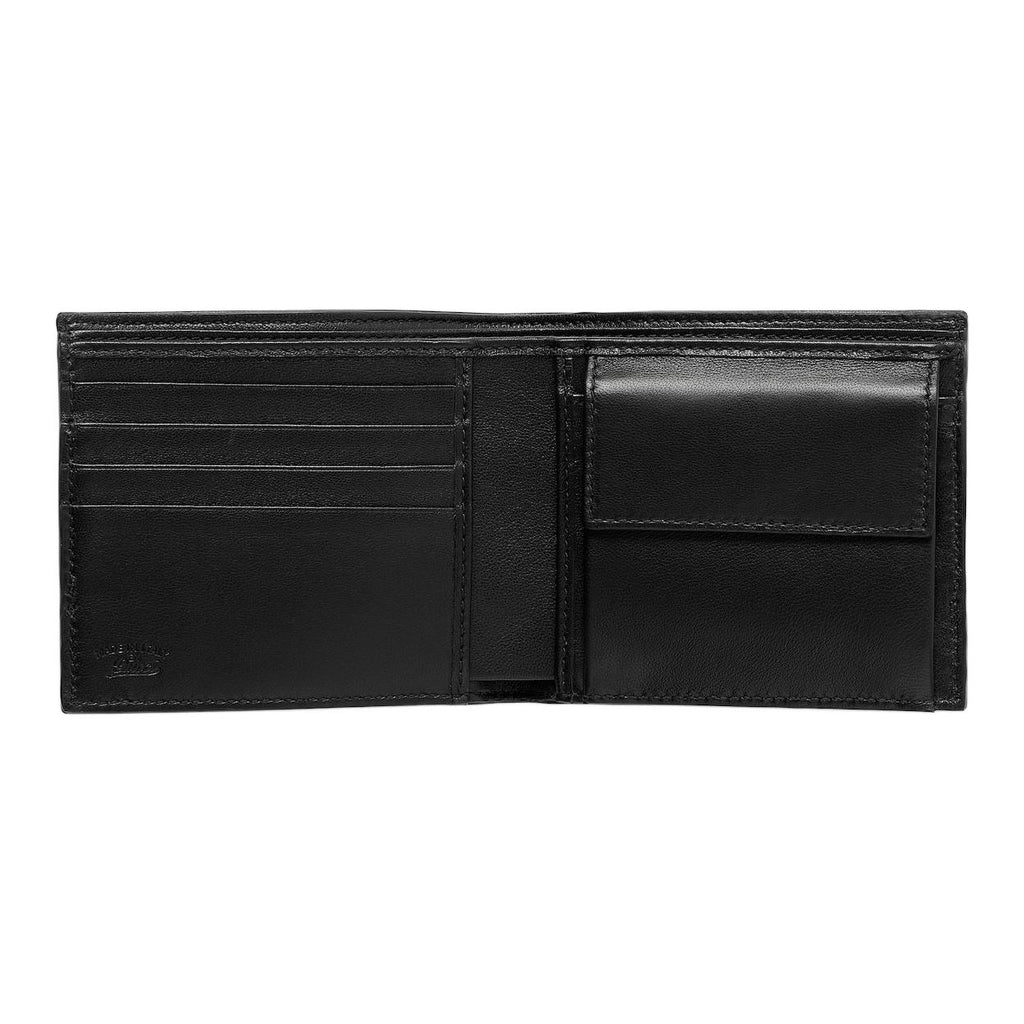GUCCI Men's Leather Wallet with Red and Green Stripes in Black - 867283