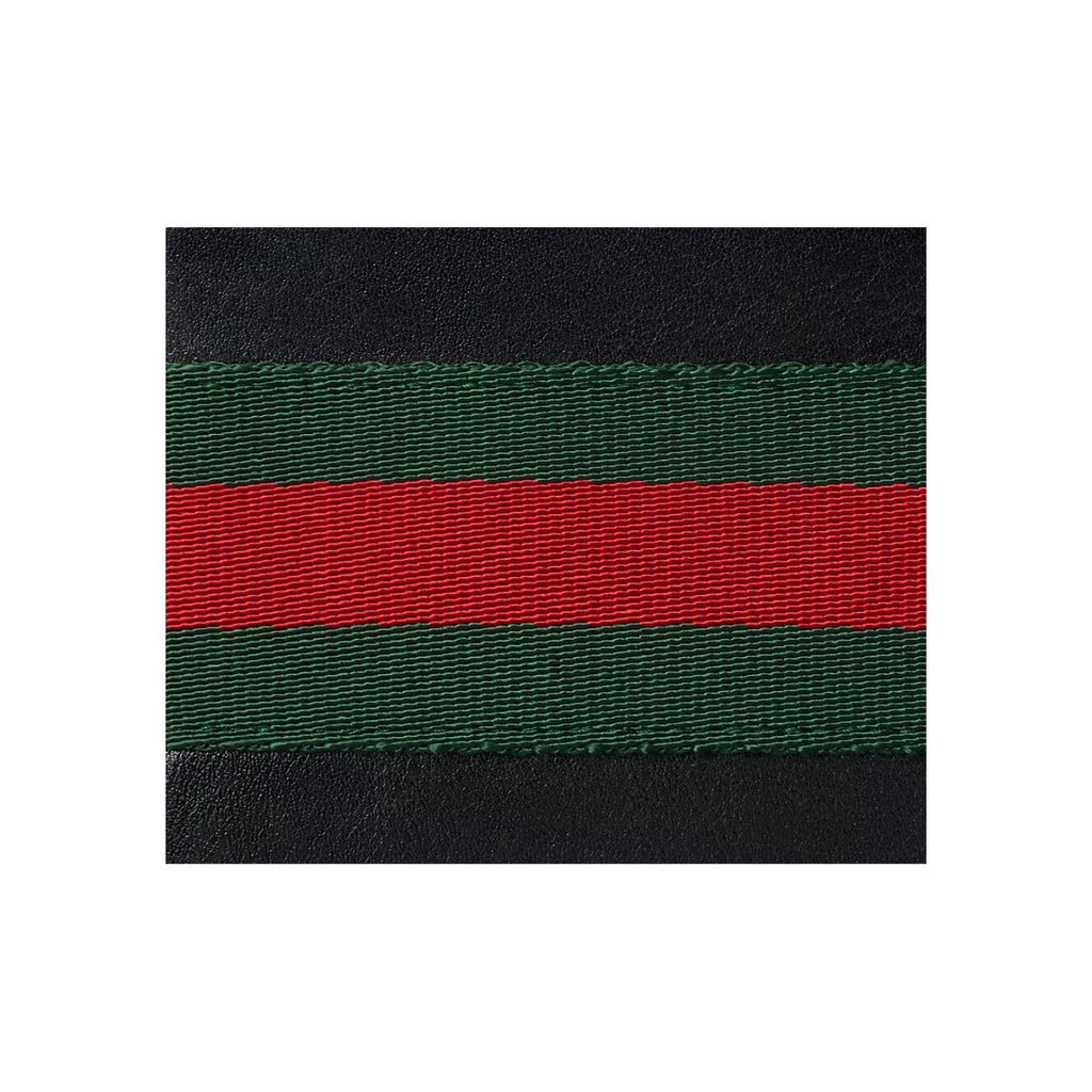GUCCI WebTrademark Men's Soft Leather Bifold Wallet in Black - 867269