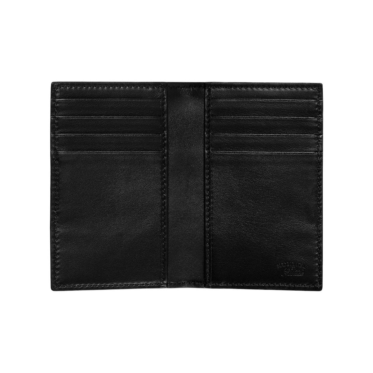 GUCCI Web Men's Soft Leather Card Holder in Black - 867290