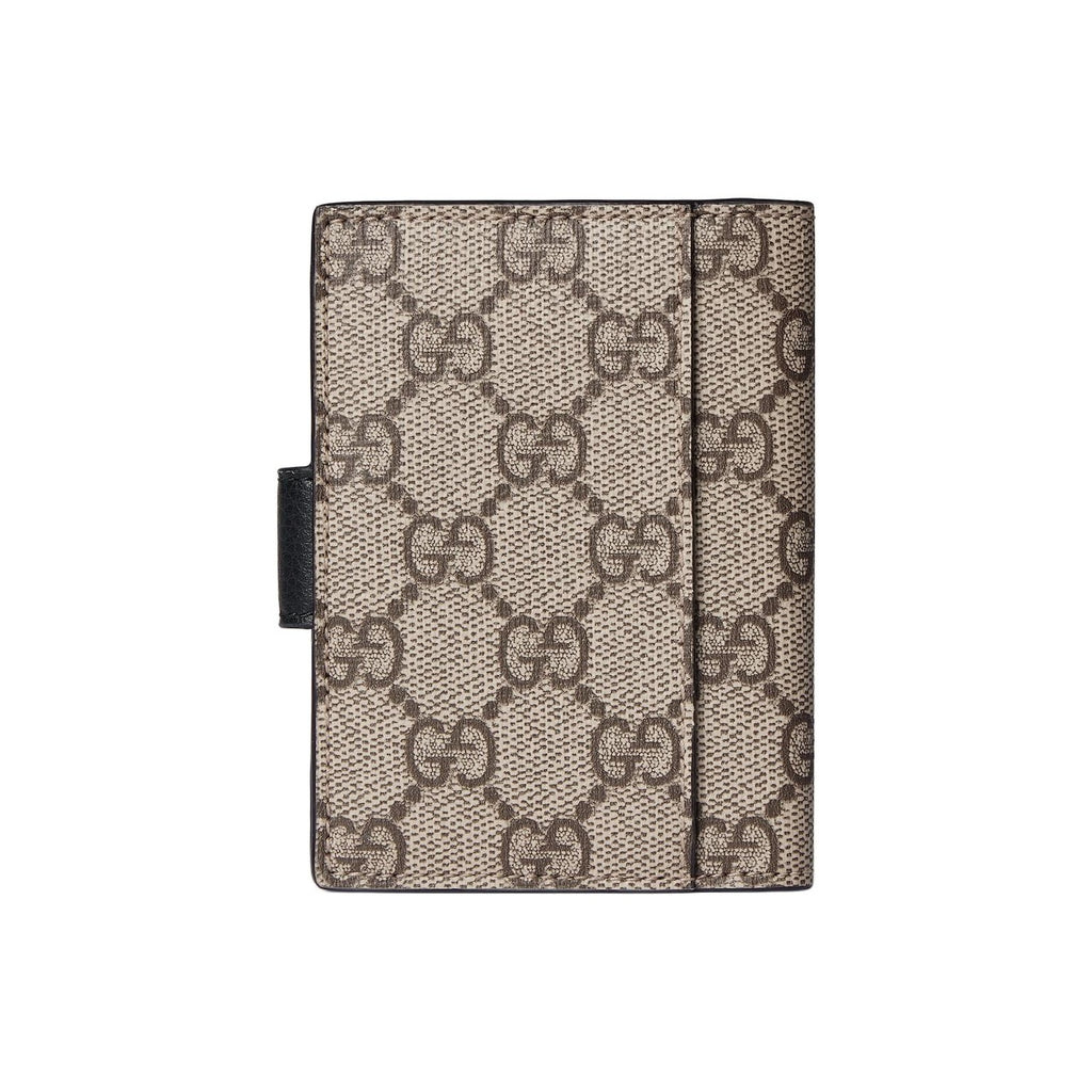 GUCCI GG Marmont Unisex Canvas and Leather Card Holder in Black - 855484