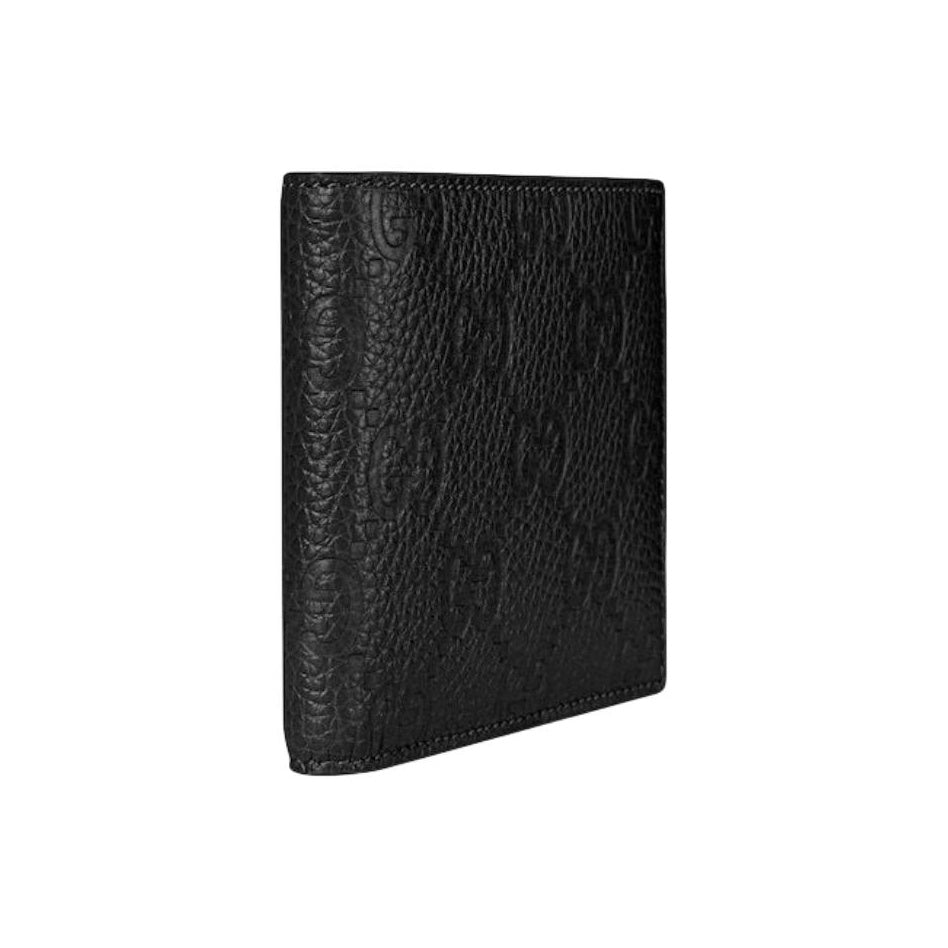 GUCCI Men's Printed and Embossed Leather Coin Pouch in Black - 835002