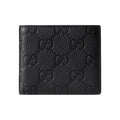 GUCCI IMPRINT Men's Logo-Embossed Leather Bifold Wallet in Black - 835001