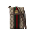 GUCCI Ophidia Unisex Monogram Canvas and Leather Crossbody Bag in Ebony - 625757