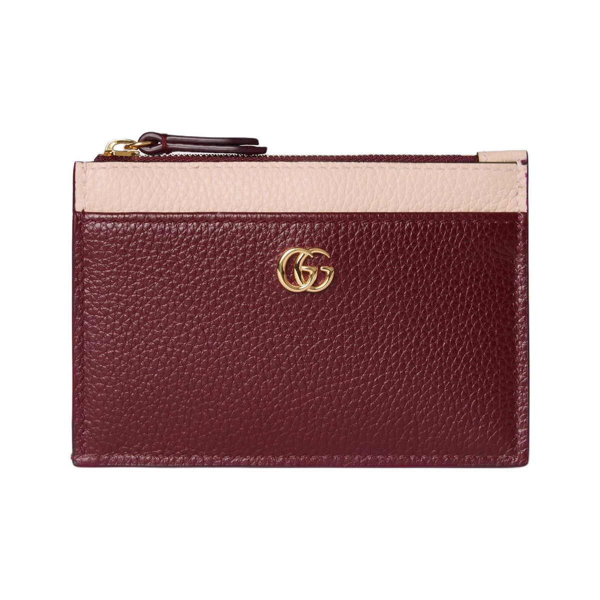 GUCCI GG Marmont Women's Leather Card Holder in Rose Pink - 837966