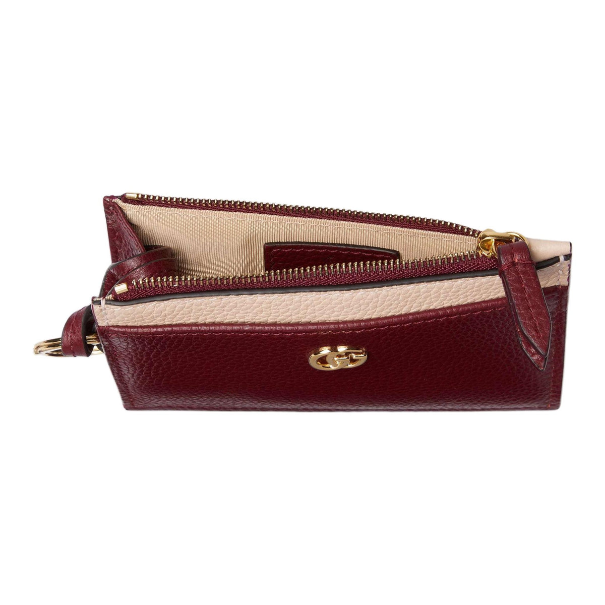 GUCCI GG Marmont Women's Leather Card Holder in Rose Pink - 837966